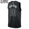 Dres Brooklyn Nets Prilagođeni Jordan 2022-23 Statement Edition Crno Swingman - Dječji